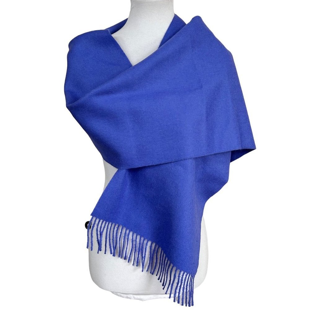 Baby Alpaca Scarf Rectangular Purple Soft Warm Classic Alpaca Fringed Scarf